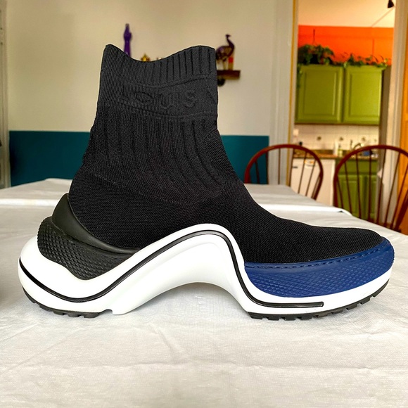 BRAND NEW LOUIS VUITTON women’s sneakers with sweater sock fit. Never worn! - Picture 2 of 3